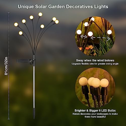 ASMAD Solar Lights Outdoor(12Pack-64 LEDs),Solar Garden Lights,Fairy Lights - Image 3