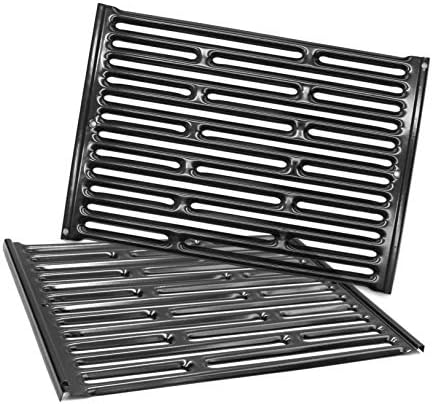 PG521 (2-Pack) 15" Porcelain Steel Cooking Grid Grates for Weber Genesis Silver A, Spirit E200,Spirit 500,Spirit 210 (2007-2012) Gas Grills, 7521 65905 7522 7523 65904 by Htanch