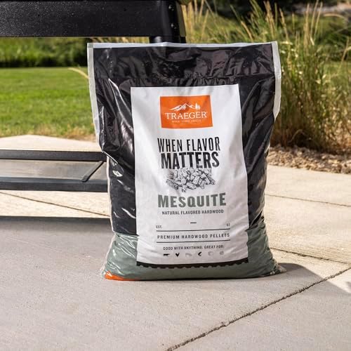 Traeger Grills Mesquite 100% All-Natural Wood Pellets for Smokers and Pellet Grills, BBQ, Bake, Roast, 18 lb. Bag - Image 3