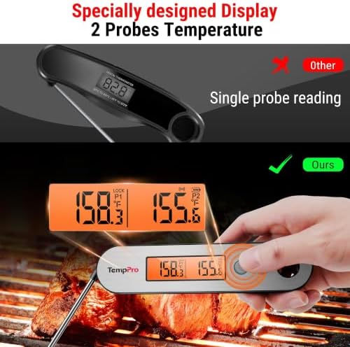 TempPro TempSwift Rechargeable Digital Meat Thermometer for Cooking - Image 6