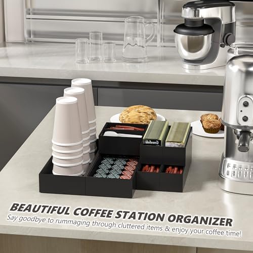 Bamboo Kitchen Drawer Organizer, 2-Pack, 12" x 3" x 2.5"，Black - Image 6