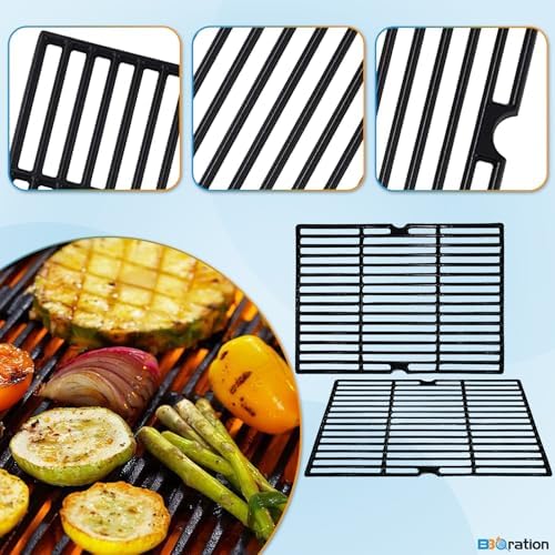 17 1/8" x 12 7/16" Cooking Grates Replacement for Nexgrill 720-0830MN, 720-0670E, 720-0737, Grill Master 720-0670E, Grill Chef BM616, GC610, Cooking Grid for Nexgrill Grill Grates Replacement - Image 3