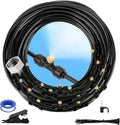 GMAULEE Misting Cooling System, DIY 98.5FT(30M) Misting Line +30 Brass Mist Nozzles+ a Brass Connector(3/4'') Outdoor Mister System for Patio Waterpark Garden Trampoline Greenhouse by GMAULEEWaterMistingSystem