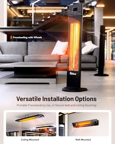 DR. INFRARED HEATER 1500W Portable Infrared Indoor and Outdoor Space Heater - Image 3