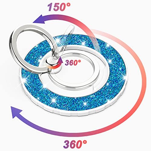 Magnetic Phone Ring Holder for MagSafe, Glitter, Teal - Image 3