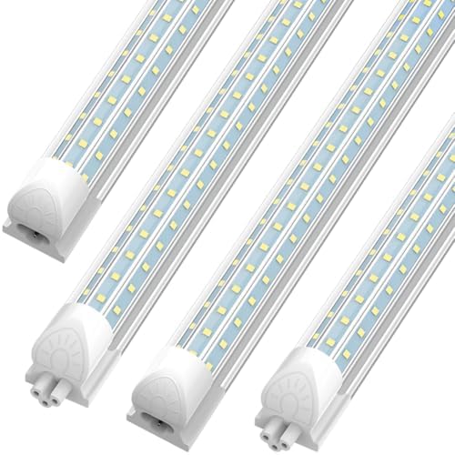 SHOPLED 8FT LED Shop Light, 90W 11700LM Super Bright, 6000K D-Shape by SHOPLED