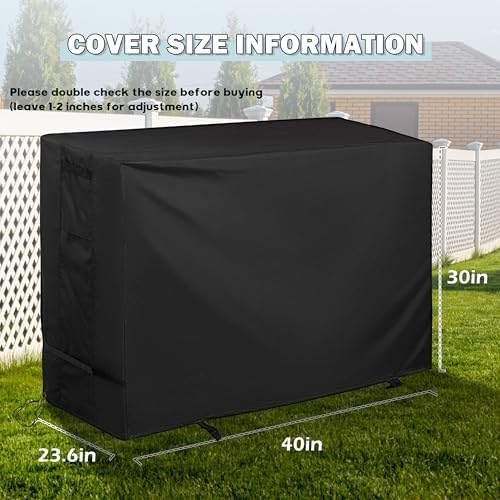 Outdoor Grill Table Cover for Royal Gourmet Dining Cart, Grill Cart Cover for Grills House Movable Kitchen Island and for Feasto Pizza Oven Table - Image 7