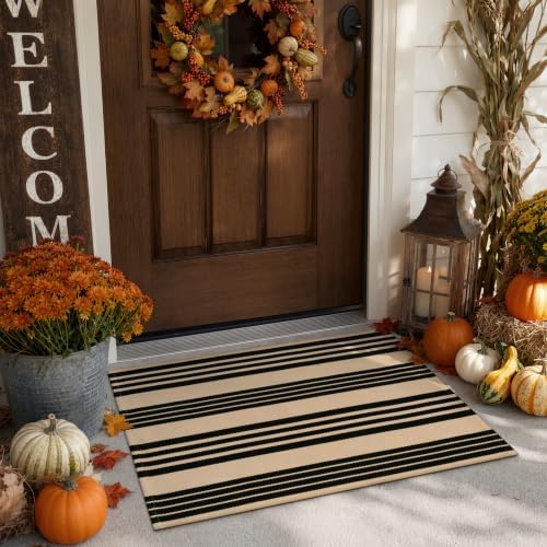 OJIA Front Door Mat 24"x35" Washable Fall Porch Rug Outdoor Doormat Decor by OJIA