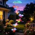 Toodour Solar Wind Chime, Color Changing LED Swaying Butterfly Wind Chimes by Toodour