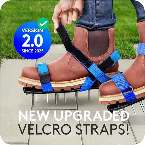 Briliantwerk Lawn Aerator Shoes | Yard Aerator Lawn Tool | Screed Shoes - Image 3