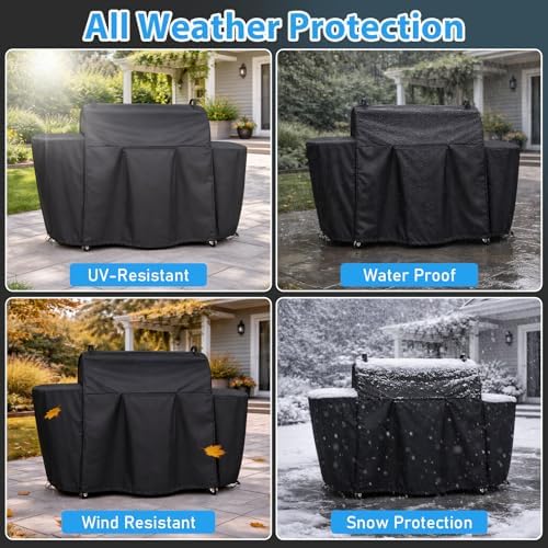 Utheer Pellet Grill Cover for Camp Chef Woodwind Pro 36, Stay-On Protection - Image 4