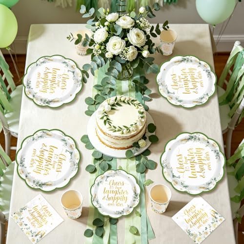 250Pcs Eucalyptus Leaves Bridal Shower Party Supplies Serves 50 - Image 2