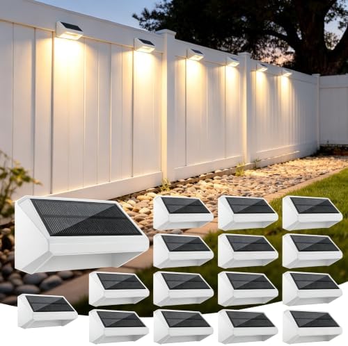 Solar Fence Lights Outdoor, 16 Pack Fence Lights Solar Powered RGB by Unknown
