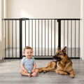 Mumeasy 36-60.5 in Extra Wide Baby Gate for Doorways, Pet Gate Indoor,Black by Mumeasy-FocusonBabyPetSafetyGate