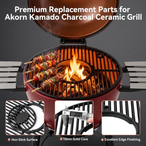 19.5" Grill Grate for Char-Griller Akorn Kamado, Round Cast Iron Grid - Image 4