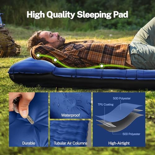 OGERY Sleeping Pad for Camping, 6" Extra-Thick Reinforced Camping Pad - Image 4