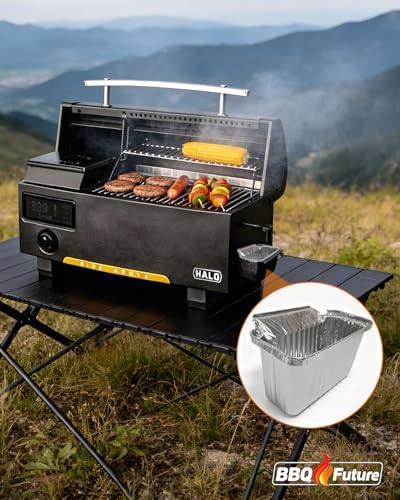 12 Pack Grease Container Foil Liners for HALO Elite Griddles &Pellet Grills - Image 5