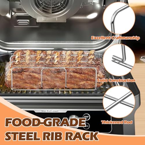Rib Rack & Roast Smoke Rack for Ninja Woodfire XL OG800/OG900 Series Smoker - Image 6