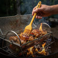Rotating Grill Basket with Stand for Chicken Wings, 5 Pc BBQ Set by Unknown
