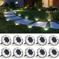 SOLPEX 10 Pack Solar Ground Lights Outdoor, Backyard Decor Cool White by Solpex