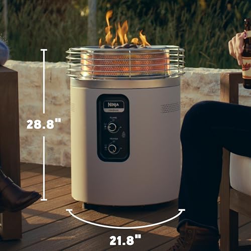 Ninja Fireside360 Fire Pit/Heater, 80,000 BTU, 3 Modes, Push Start, Stone - Image 5
