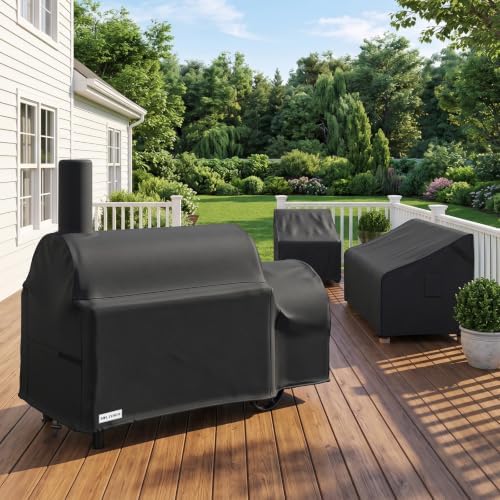 MR. COVER Grill Cover for Oklahoma Joe's Highland Smoker,600D Heavy Duty - Image 7