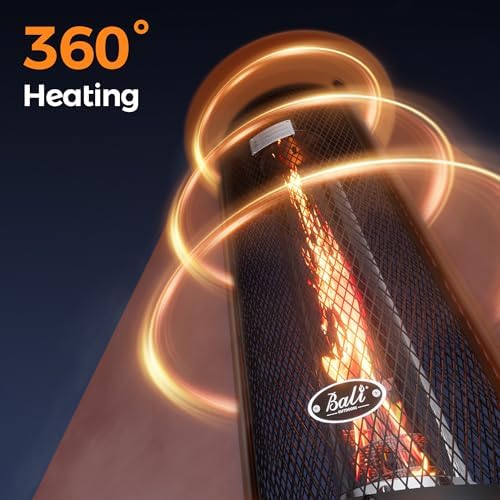 BALI OUTDOORS Propane Patio Heater Stainless Steel Standing - Image 2