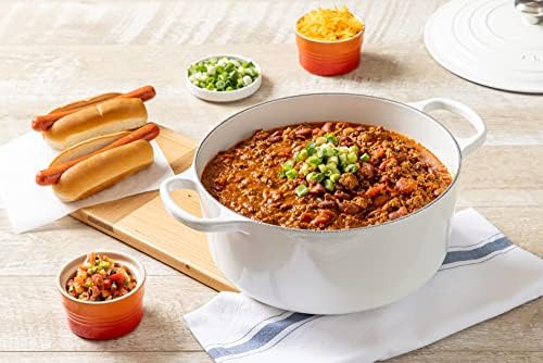 Le Creuset Enameled Cast Iron Round Dutch Oven, 9 qt., White - Image 5