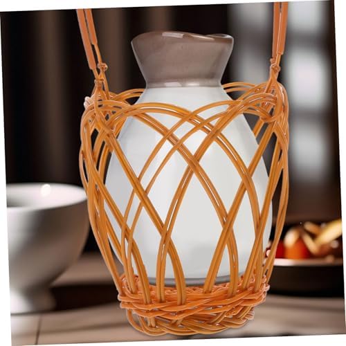 5pcs Woven Wine Bottle Baskets with Handles ABS Xmas - Image 4