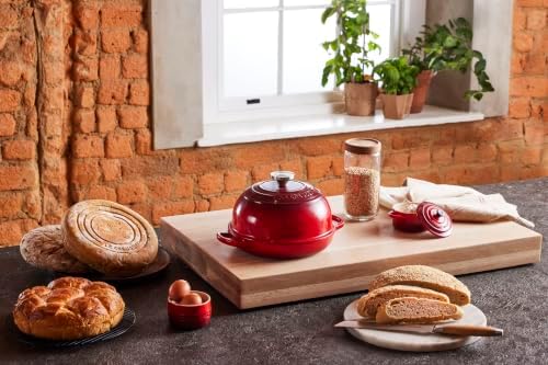 Le Creuset Enameled Cast Iron Round Bread Oven, 9.5 inch, Cerise/Crucible - Image 6