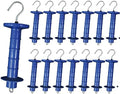 15 Pack Electric Fence Insulated Plastic gate Handle with Internal Spring and Double Ring end, Blue，for Electric Fence Gate Livestock Fence Agricultural Fencing and Pasture by EFencSolv