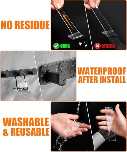 Double Sided Tape, 2 Rolls Heavy Duty Nano Mounting Tape, Removable - Image 7