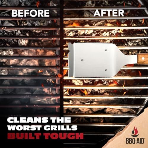Bristle Free Grill Brush Cleaner and Scraper for Barbecue, Replaceable Head - Image 4