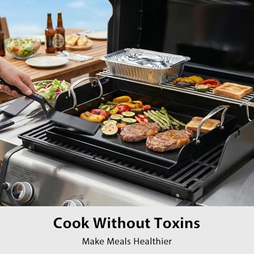 Utheer Griddle Kit, 17 x 13 Inch Nano Ceramic Nonstick Flat Top - Image 5