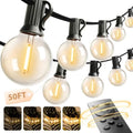 addlon Outdoor String Lights 50FT G40 with Remote 27 LED Shatterproof Bulbs by addlon