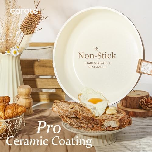 CAROTE 25pcs Ceramic Cookware Sets, Nonstick Pots and Pans Set Non Toxic - Image 3