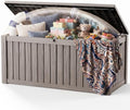 DRATO 310 Gallon Deck Boxes Outdoor Waterproof Large Outside Storage Box by DRATOprovidesawarmandcozy