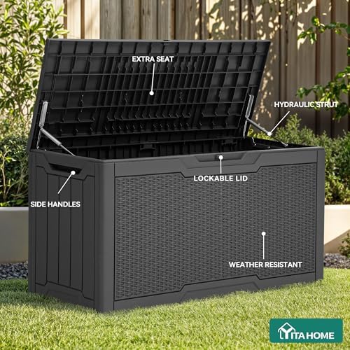 YITAHOME 80 Gallon Resin Deck Box - Image 3