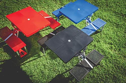 PICNIC TIME NCAA North Carolina Tar Heels Folding Picnic Table - Camping Table - Outdoor Table with Umbrella Hole - Image 3