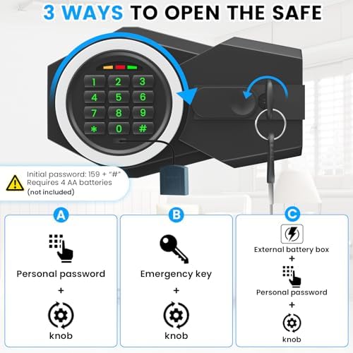 2.6 Cub Drop Safe for Business, Anti-theft Quick Place Safe with Drop Slot - Image 5