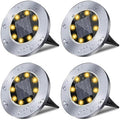 Rayolon Solar Ground Lights, Waterproof Solar Garden Lights, Upgraded Outdoor Garden Waterproof Bright in-Ground Lights, Landscape Lights for Pathway,Yard,Deck,Lawn,Patio,Walkway (4 Pack Warm Light) by Rayolon