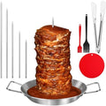 Al Pastor Skewer for Grill, Large 13 Inch Gyro Pan with Fat Separator by Unknown