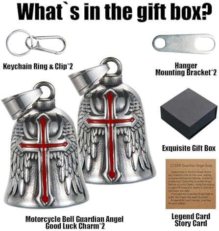 Motorcycle Bell Guardian Angel Gremlin Lucky Charm Gift For Riders - Image 6
