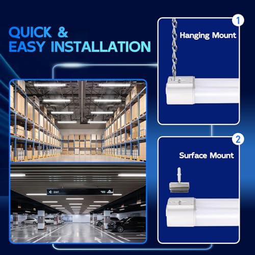 hykolity 4FT Linkable LED Shop Light for Garage, 6500LM - Image 4