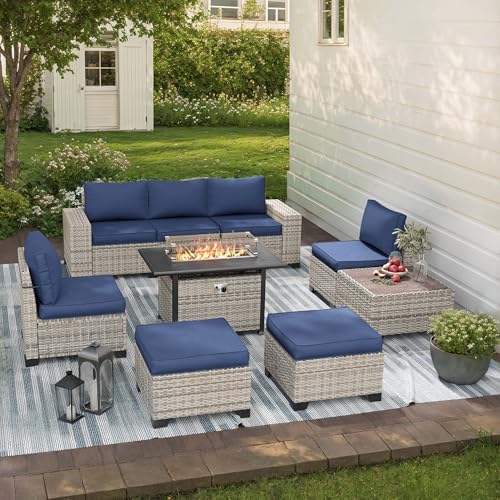 Outdoor Patio Furniture Set PE Wicker Rattan Outdoor Sectional Sofa by MuphyersPatioFurniture