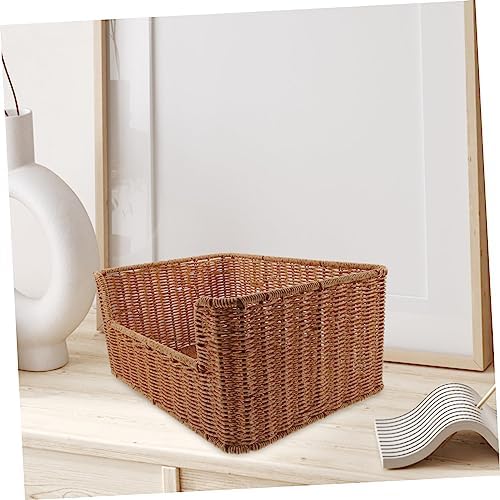 Imitation Rattan Woven Basket Organizer for Cutlery Packets - Image 6