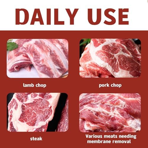 Rib Membrane Remover Stainless Steel Tool Kit, Ergonomic Handle for Easy Prep, Dishwasher Safe BBQ Accessory for Grilling and Cooking (1 Pack) - Image 4
