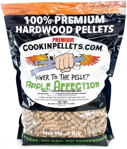 CookinPellets Premium Apple Affection Hardwood Smoking Pellets, 3lb, 5-Pack - Image 2