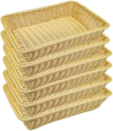 Teng Lang Fruit Baskets Wicker Bread Basket (6) by Unknown