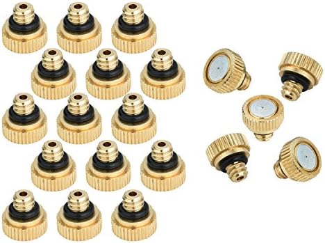 Brass Misting Nozzles for Garden Cooling System 0.012" (0.3 mm) 10/24 UNC (20 PCS) - Image 2